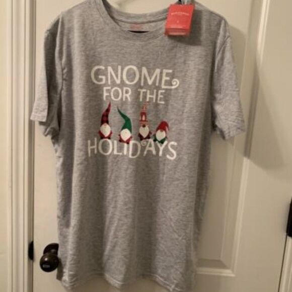 Wondershop Men's Ugly Christmas T-Shirt-Gnome for the Holidays Gray Size L Gray - Picture 1 of 7